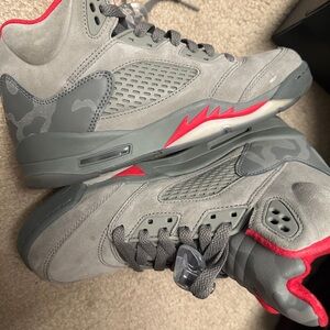 Suede Jordan’s with Gray Army Accents